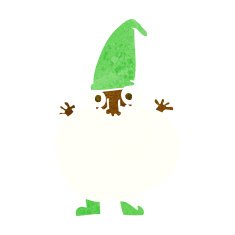cartoon tiny santa N11