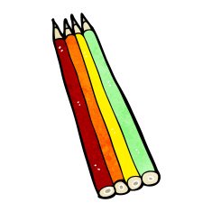 Cartoon Colored Pencils N7