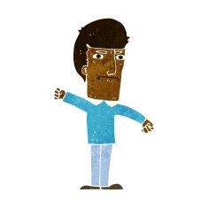 cartoon angry man N66
