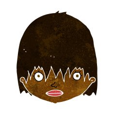 cartoon staring woman N21