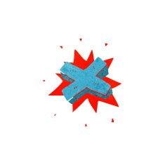 cartoon negative cross symbol N6
