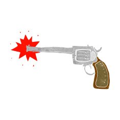 Cartoon firing gun free image download