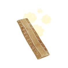 cartoon wooden ruler N11