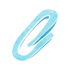 cartoon paperclip N13