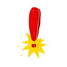 Cartoon Exclamation Mark N7