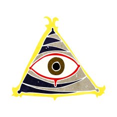 cartoon mystic eye symbol N12