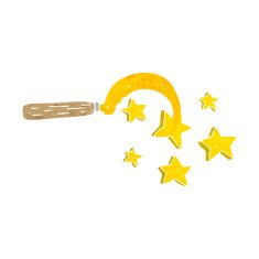 cartoon magic druid's sickle N2