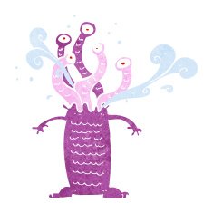 Cartoon monster N93
