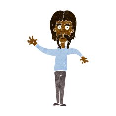 cartoon waving man with mustache N7