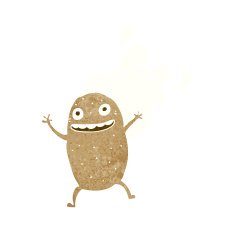 cartoon happy potato N6