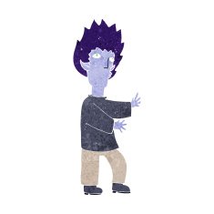 cartoon vampire man N60