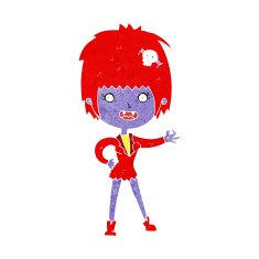 Cartoon Vampire Girl N135