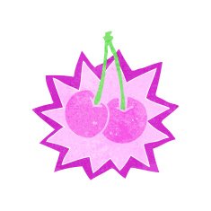 cartoon cherries symbol N2
