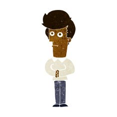 cartoon man staring N6