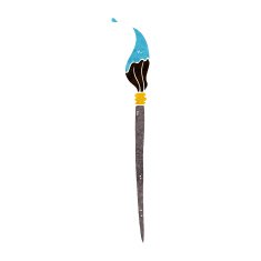 cartoon artist's brush N18