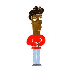 cartoon arrogant man N6