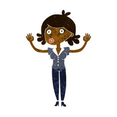 cartoon woman surrendering N5