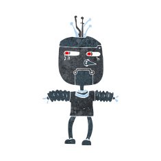 Cartoon Robot N194