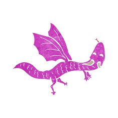 cartoon little dragon N8