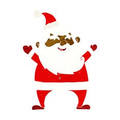 jolly santa cartoon N16