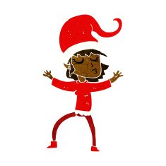 santa's helper cartoon N13