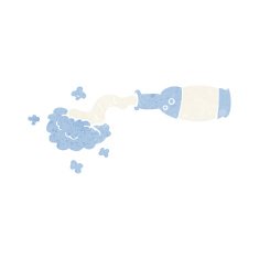cartoon spilled bottle N8