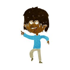 cartoon happy boy N147