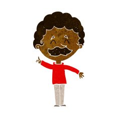 cartoon man with idea N108