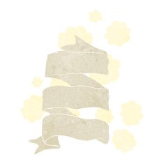cartoon old scroll banner N2