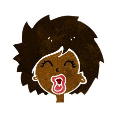 Cartoon Woman Screaming N11