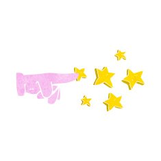 cartoon pointing hand N38