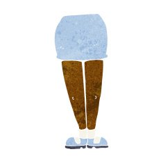cartoon female legs N24