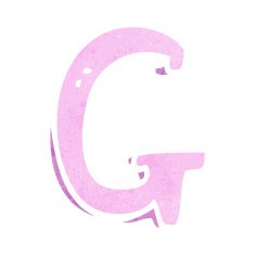 cartoon letter g N11
