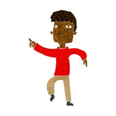 cartoon dancing man N42