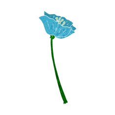cartoon flower N284