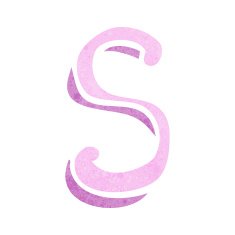 cartoon letter s N11