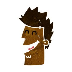 cartoon happy man N285