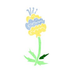 cartoon flower N285