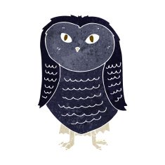 Cartoon Owl N113