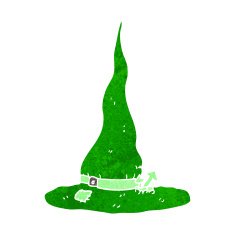 cartoon spooky witches hat N12