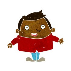 cartoon happy man N288