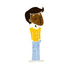 cartoon calm man N6