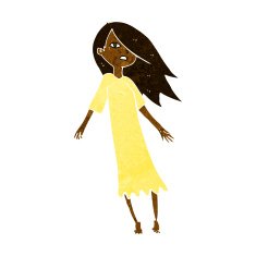 cartoon ghost like girl N4