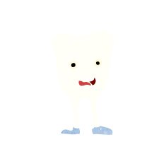cartoon happy tooth N27