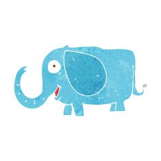 cartoon baby elephant N6
