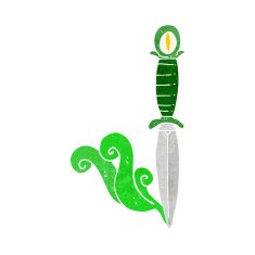 cartoon mystic dagger N6