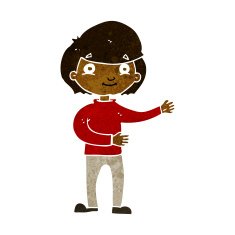 cartoon happy person N20