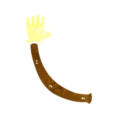 cartoon arm with rubber glove N3