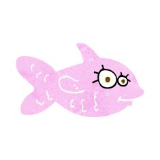 cartoon happy fish N12