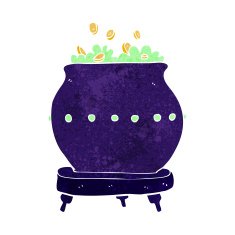 cartoon halloween pot N2